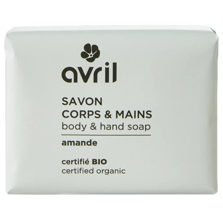 Jabón de cuerpo y manos de almendra de Avril Cosmetics.