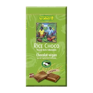 tableta de chocolate vegano con leche de arroz de Rapunzel