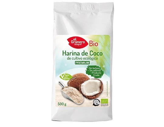 La Harina De Coco Bio del Granero Integral es una harina saludable, de textura suave y sabor dulce.