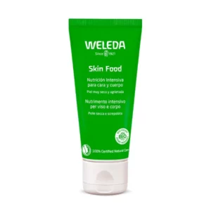 La Crema Skin Food Cara y Cuerpo de Weleda proporciona un efecto reparador intensivo, para la piel seca, agrietada o irritada.